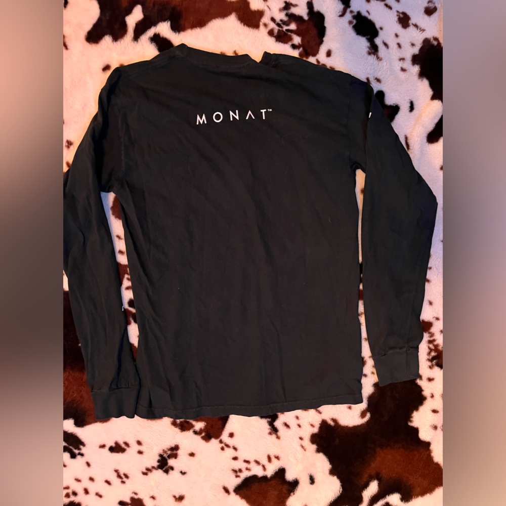 Monat long sleeve women’s tshirt black size M